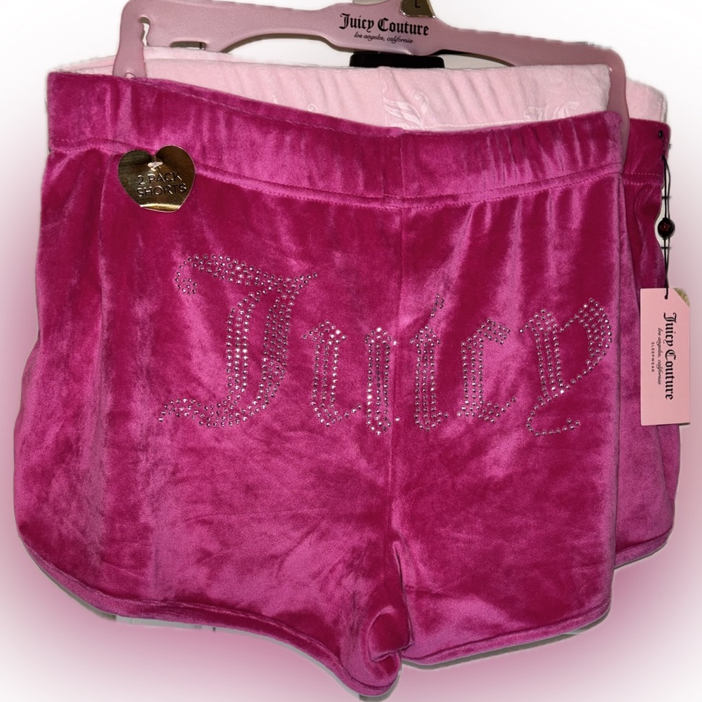 Juicy Couture Fuchsia Velour Shorts